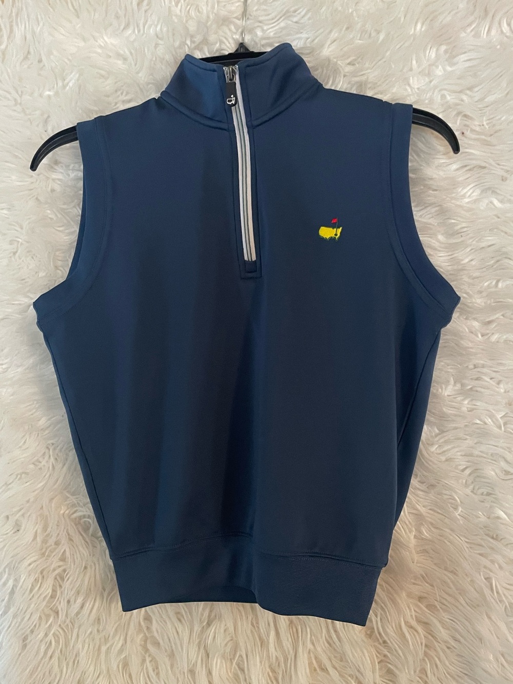 Masters Kids 1/4 Zip Navy Blue Pullover Golf Vest. Size Medium (8-10)